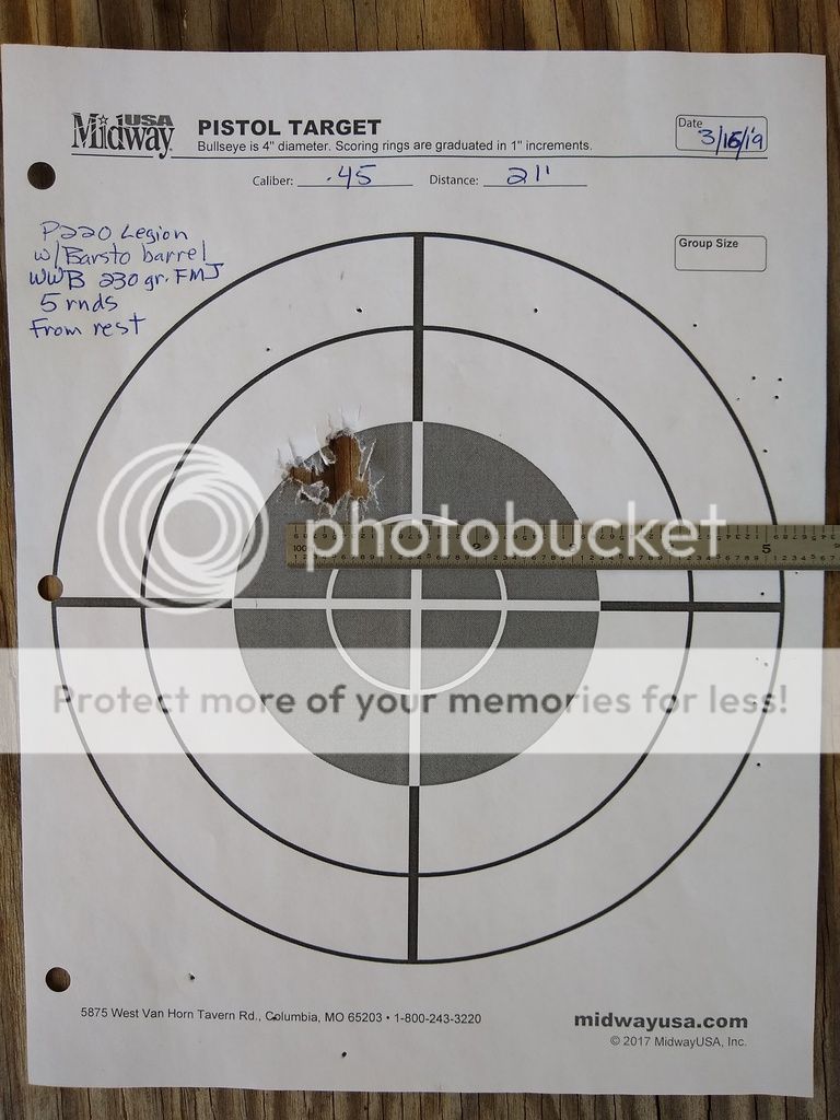 220, 229 Barsto Barrel Update First Five Shots SIG Talk